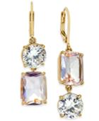 Kate Spade New York Gold-tone Crystal Mismatch Earrings