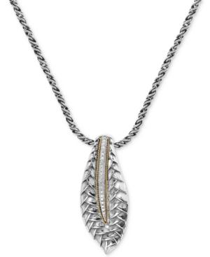 Balissima By Effy Diamond Two-tone Pendant Necklace (1/10 Ct. T.w.) In Sterling Silver & 18k Gold