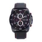 Men's Esq0210 Black Ip Stainless Steel Chronograph Watch, Matching Leather Strap