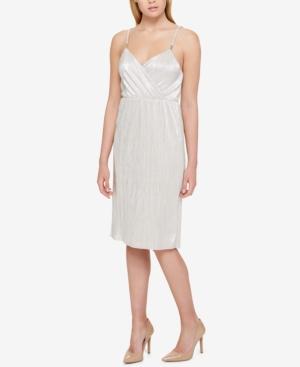 Guess Shimmer-pleated Dress
