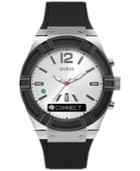 Guess Men's Connect Black Silicone Strap Smart Watch 45mm C0001g4