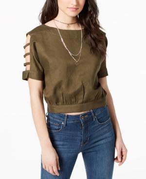 J.o.a. Cutout Tie-detail Top