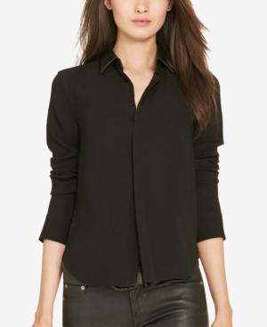 Polo Ralph Lauren Leather-collar Button-up Shirt
