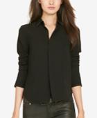 Polo Ralph Lauren Leather-collar Button-up Shirt