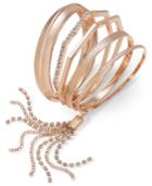 Thalia Sodi Rose Gold-tone Multi-layer Stack Bracelet With Tassel Detail, Only At Macy's