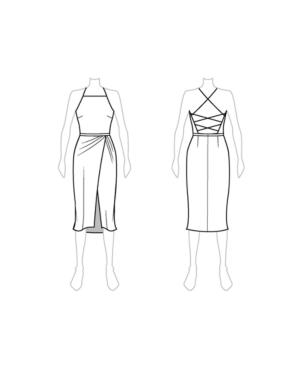 Customize: Switch To Halter Neck - Fame And Partners Crisscross-back Halter Dress