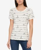 Tommy Hilfiger Cotton Cat-print T-shirt, Created For Macy's