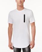 Inc International Concepts Men's Long Length Contrast Zipper T-shirt, Only At Macy's