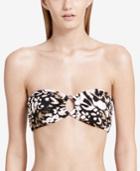 Calvin Klein Printed Studded Bandeau Bikini Top Women's Swimsuit