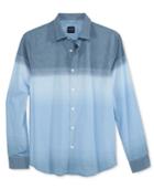 Armani Exchange Men's Long-sleeve Ombre Woven Shirt