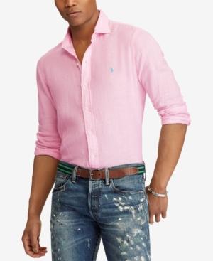 Polo Ralph Lauren Men's Classic Fit Linen Sport Shirt