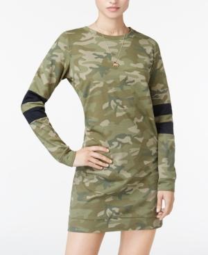 Material Girl Juniors' Striped Sweatshirt Dress, Created For Macy's