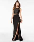 Say Yes To The Prom 2-pc. Beaded Halter Gown, A Macy's Exclusive Style