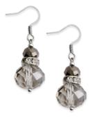 C.a.k.e. By Ali Khan Earrings, Silver-tone Snowman Glass Bead Drop Earrings