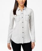 Calvin Klein Jeans Long-sleeve Gray Sun Wash Denim Shirt