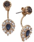 Lonna & Lilly Gold-tone Crystal Jacket Earrings