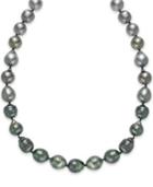 14k Gold Tahitian Pearl Strand Necklace (9mm)