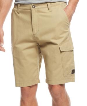 Volcom Men's Field Stone Relaxed Cargo Shorts