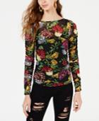Guess Camilla Floral-print Ruched Top
