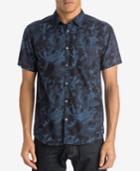 Quiksilver Men's Never Work Floral-print Short-sleeve Shirt