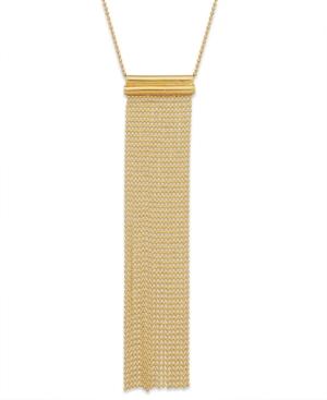 Giani Bernini Tassel Pendant Necklace In 18k Gold Over Sterling Silver