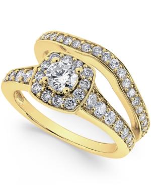 Diamond Frame Bridal Set (1-1/4 Ct. T.w.) In 14k Gold