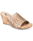 White Mountain Atlie Embellished Wedge Sandals, Created For Macy's Women's Shoes