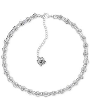 Anne Klein Crystal Studded Link Collar Necklace