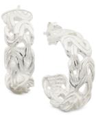 Giani Bernini Byzantine Hoop Earrings In Sterling Silver, Created For Macy's