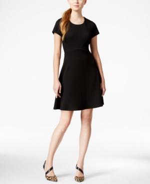 Maison Jules Textured Fit & Flare Dress, Only At Macy's