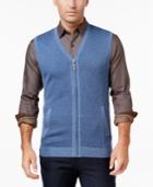 Tasso Elba Men's Zip-up Texture Vest, Only At Macy's