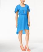 Thalia Sodi Flutter-sleeve High-low Dress, Only At Macy's