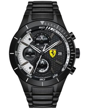 Scuderia Ferrari Men's Chronograph Redrev Evo Black Ion-plated Bracelet Watch 46mm 0830267