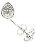 Diamond Teardrop Stud Earrings (1/4 Ct. T.w.) In 14k White Gold