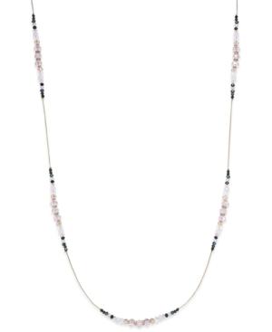 Inc International Concepts Gold-tone Pink Beaded Extra Long Length Necklace, Only At Macy's