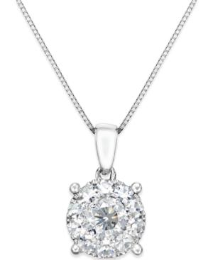 Diamond Pendant Necklace In 14k White Gold (1 Ct. T.w.)