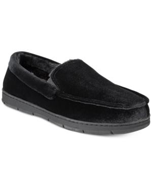 Club Room Men's Velvet Moccasin Slippers, Created For Macy's