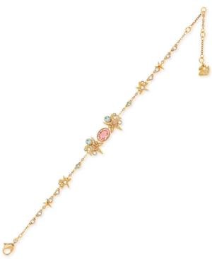 Swarovski Gold-tone Starfish Crystal Link Bracelet