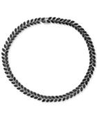 Sapphire Marquise 18 Collar Necklace (75 Ct. T.w.) In Sterling Silver