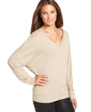 Rachel Rachel Roy Dolman-sleeve Shoulder-zipper Tee