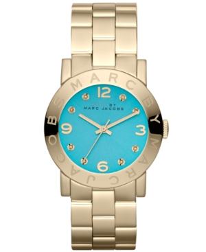 Marc By Marc Jacobs Watch, Women's Gold Tone Stainless Steel Bracelet 37mm Mbm3220