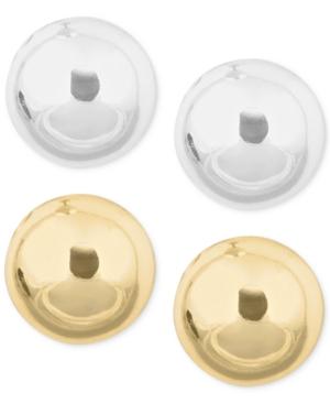 Nine West Gold-tone And Silver-tone Stud Duo Earring
