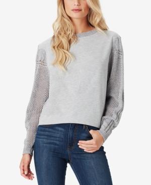 Jessica Simpson Juniors' Susie Pointelle-sleeve Top
