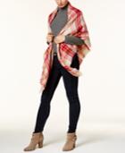 Collection Xiix College Plaid Runway Wrap & Scarf In One