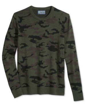 American Rag Men's Camo-print Sweater, Only At Macy's