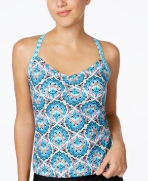 Go By Gossip Printed Tankini Top Women's Swimsuit