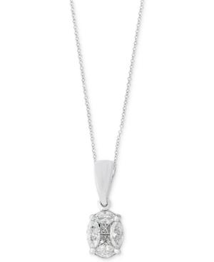 Classique By Effy Diamond Pendant Necklace (1/2 Ct. T.w.) In 14k White Gold