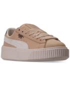 Puma Women's Basket Platform Up Casual Sneakers From Finish Line