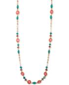 Lonna & Lilly Gold-tone Multicolor Stone & Bead 40 Strand Necklace
