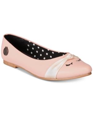 Loly In The Sky Eyelashes Point Ballerina Flats